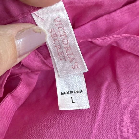 Y2K Victoria’s Secret Pink Mini Skirt Lightweight Ruffle Drawstring Large - Picture 3 of 6